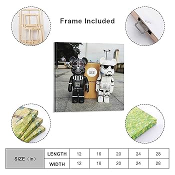 Amazon.co.jp: ベアブリックアートパネル Bearbrick画像装飾